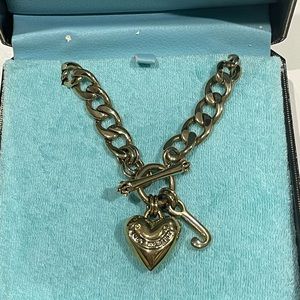 Y2K Juicy Couture Matching charm necklace & bracelet set